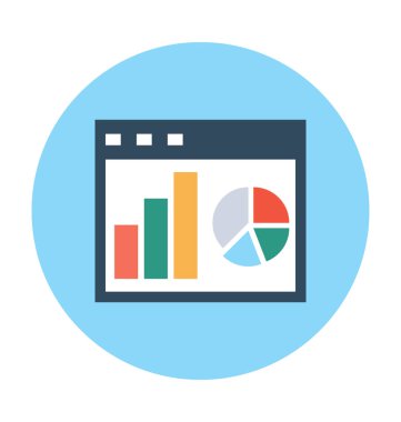 İş analizi vektör simgesi