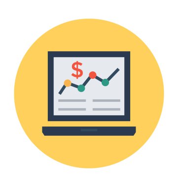 Hisse senedi rapor vektör simgesi