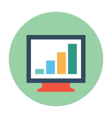 Çevrimiçi grafik vektör simgesi