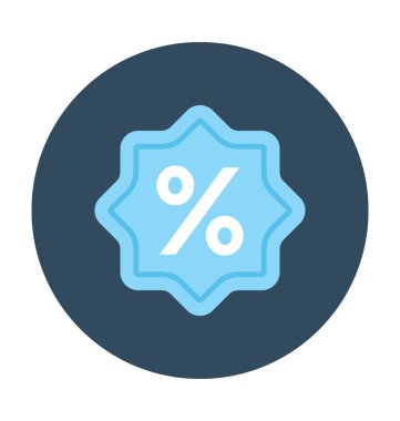 indirimli teklif vektör simgesi