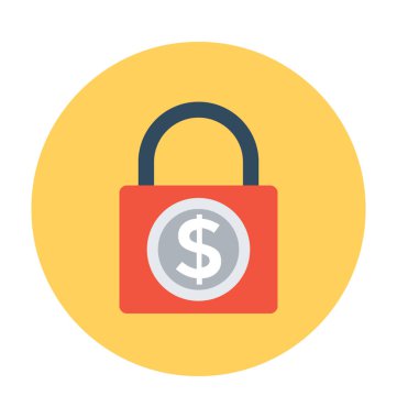 asma kilit vektör simgesi