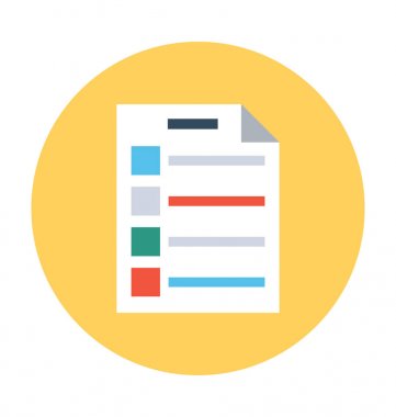 Denetim listesi vektör simgesi