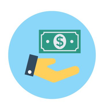 Güvenli yatırım vektör simgesi