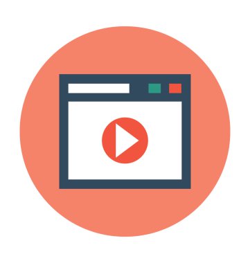 Online Medya vektör simgesi