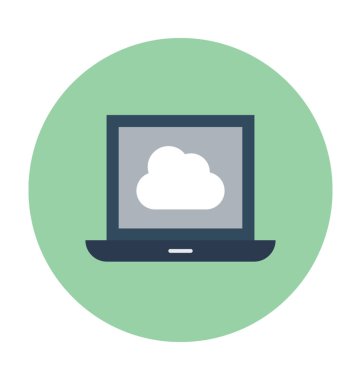 Bulut bağlantı vektör simgesi