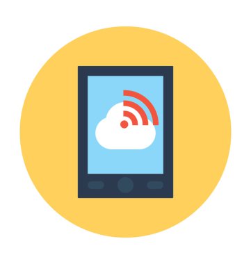 Mobil Wifi vektör simgesi