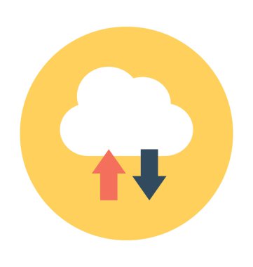 bulut hesaplama vektörü simgesi