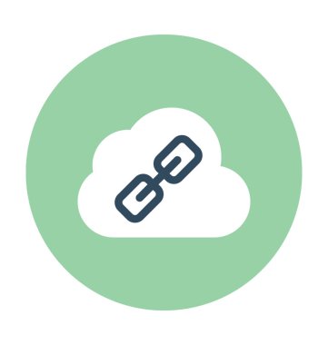 Bulut bağlantı vektör simgesi