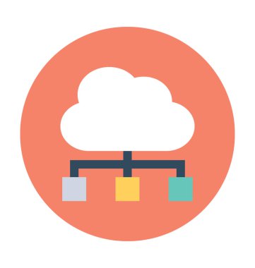 Vektör simge paylaşımı bulut