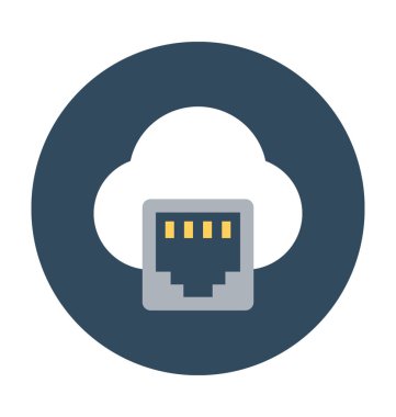 Internet Hub vektör simgesi