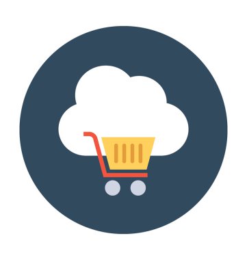 çevrimiçi alışveriş vektörü simgesi