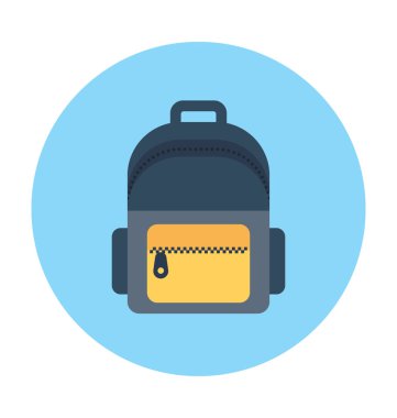 Sırt çantası vektör simgesi