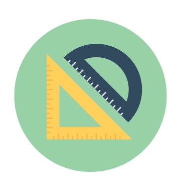 Geometri araçları vektör simgesi