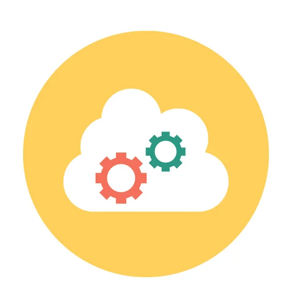 Ikona wektora sieci chmurowej — Wektor stockowy