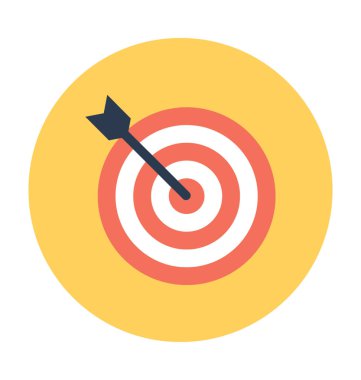 dart tahtası vektör simgesi