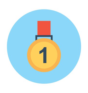 Pozisyon madalya vektör simgesi