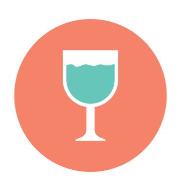 şarap cam vektör simgesi