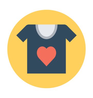 t-shirt vektör simgesi