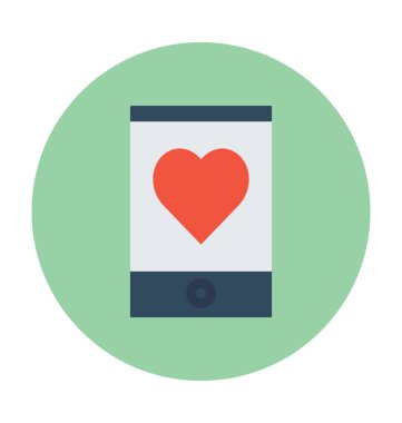 Aşk ileti vektör simgesi