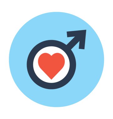 Vektör simge aşık adam