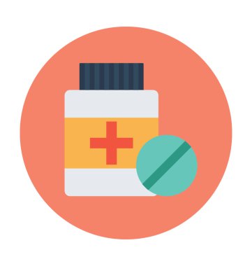 Tıp kavanoz vektör çizim