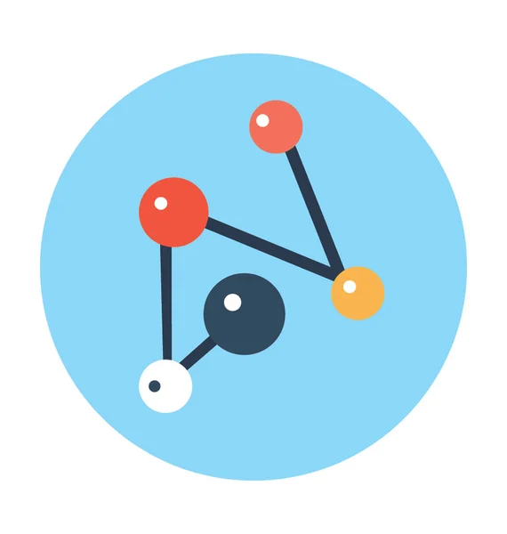 Icono de vector molecular — Vector de stock