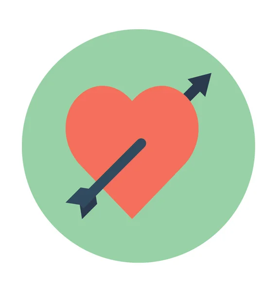 Broken Heart Vector Icon — Stock Vector