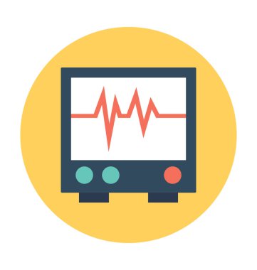 EKG makinesi vektör çizim