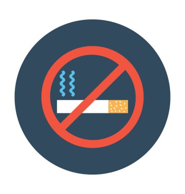 Sigara içme vektörü illüstrasyonu yok