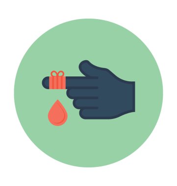 Parmak bandaj vektör çizim