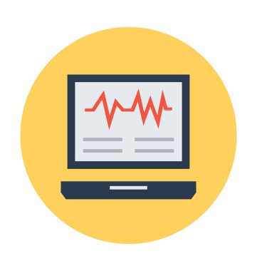 EKG makinesi vektör çizim