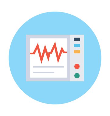 EKG makinesi vektör çizim