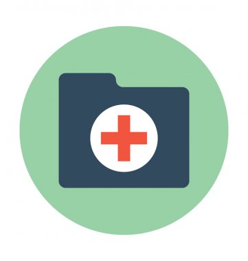 Tıbbi klasör vektör çizim