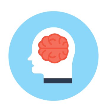 İnsan baş vektör illüstrasyonu