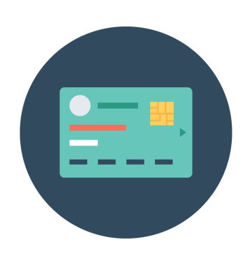 Banka kartı vektör simgesi