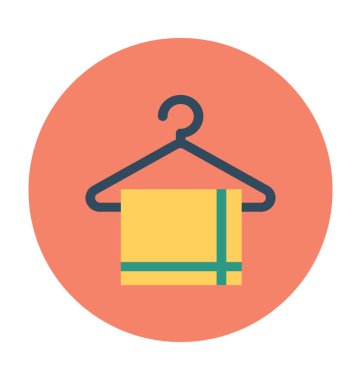 Askı havlu vektör simgesi