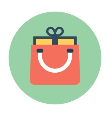 alışveriş poşeti vektör simgesi