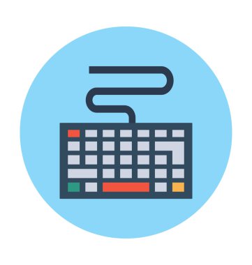 klavye vektör çizim