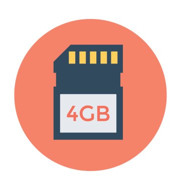 Bellek kartı vektör çizim