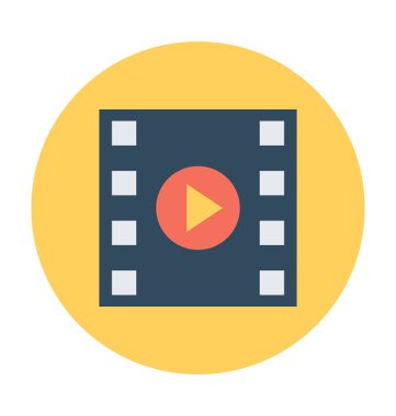 video oynatıcı vektör çizim