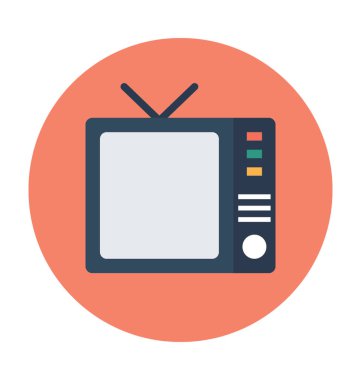 Vintage Tv vektör çizim