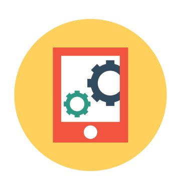 Mobil ayarı vektör çizim