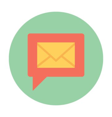 Mesaj kabarcık vektör çizim