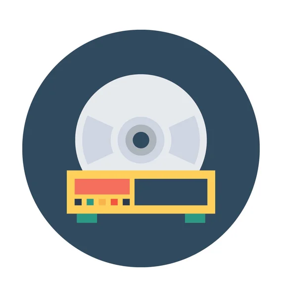 Reproductor de CD vector ilustración — Vector de stock