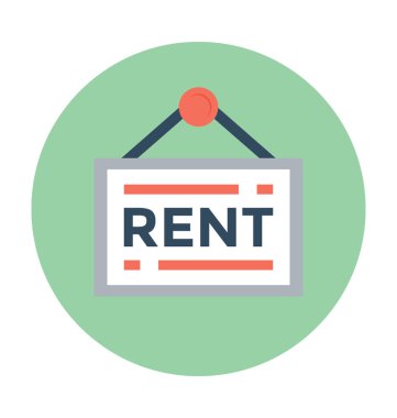 Kira tabela vektör simgesi