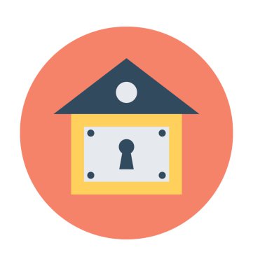 ev güvenlik vektör simgesi