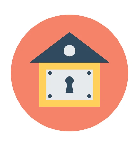 Icono del vector de seguridad del hogar — Vector de stock