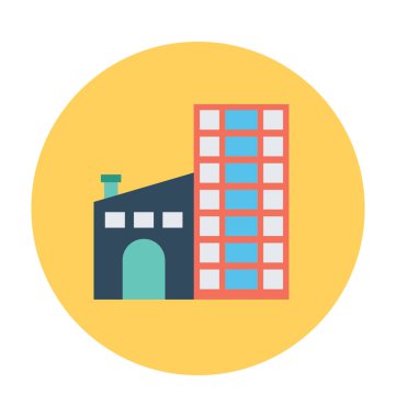 Modern bina vektör simgesi