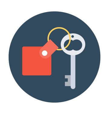 Oda anahtar vektör çizim