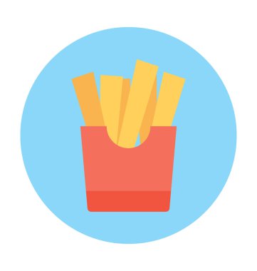 patates kızartması vektör çizim